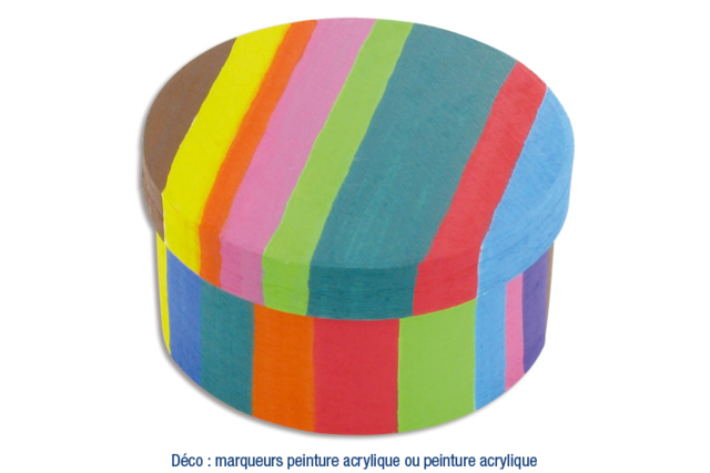 boite en bois camembert - Boîtes en bois à décorer - 10doigts.fr