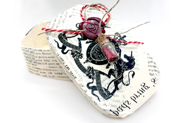 boite fiole et cachet vintage - Supports en Verre - 10doigts.fr