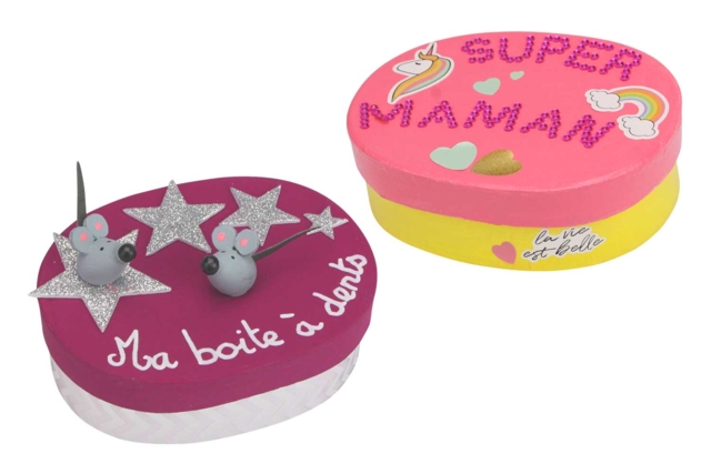 boite ovale décorée - Boîtes et corbeilles en carton - 10doigts.fr