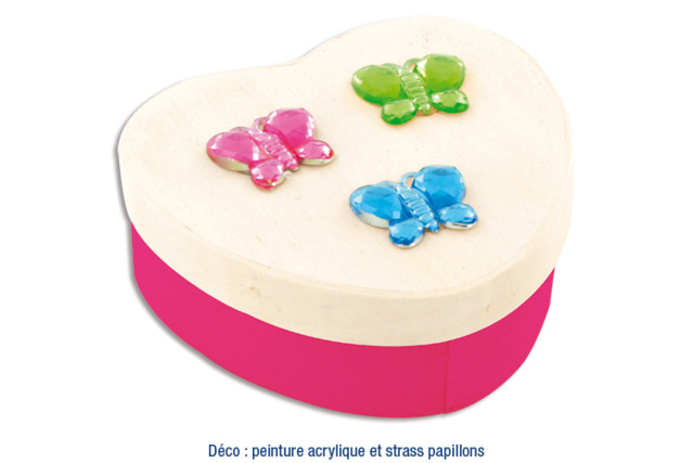 boite papillon - Boîtes en bois à décorer - 10doigts.fr