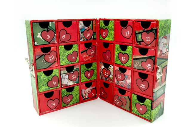 boite rangement 24 tiroirs - Boîtes et corbeilles en carton - 10doigts.fr