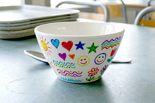 bol cantine - Supports en céramique à décorer - 10doigts.fr