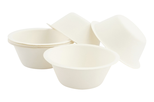 bols canne à sucre carton blanc - Vaisselle jetable et réutilisable - 10doigts.fr