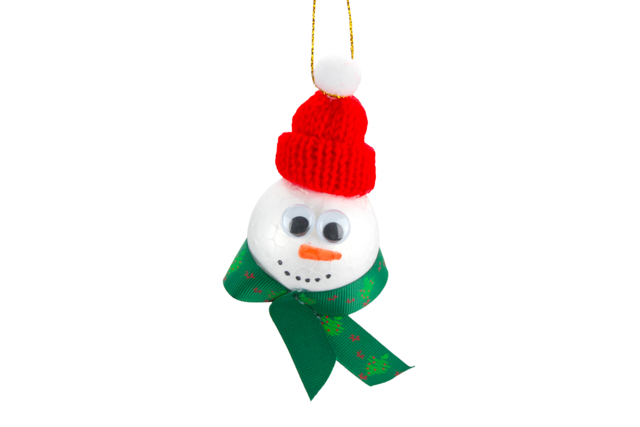 bonhomme de neige bonnet - Petites décorations de Noël - 10doigts.fr