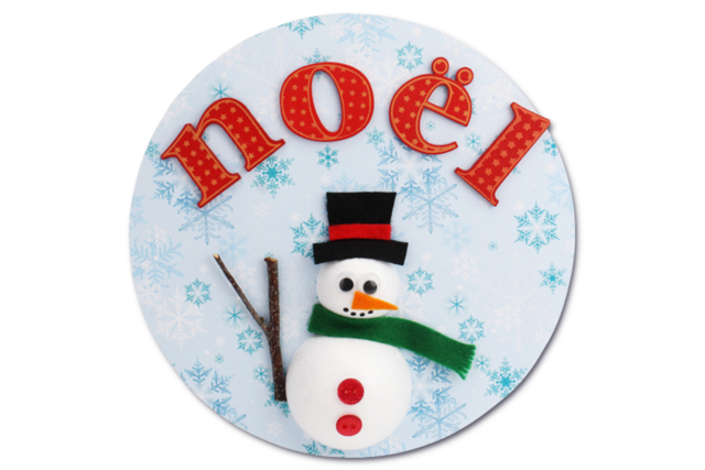 bonhomme de neige boule polystyrène - Boules en polystyrène - 10doigts.fr