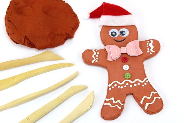 Bonhomme en pain d'épices (pâte à modeler) - Outils de Modelage - 10doigts.fr
