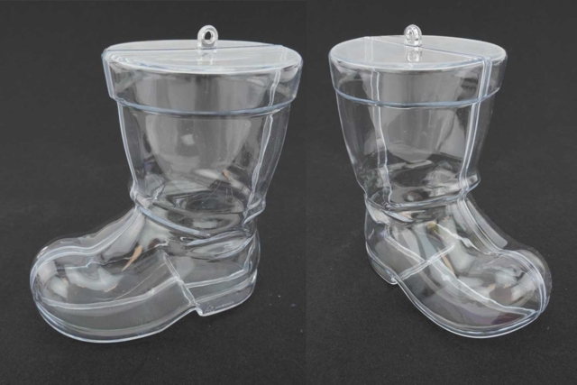 Bottes en plastique transparent  - Formes à garnir - Plastique - 10doigts.fr