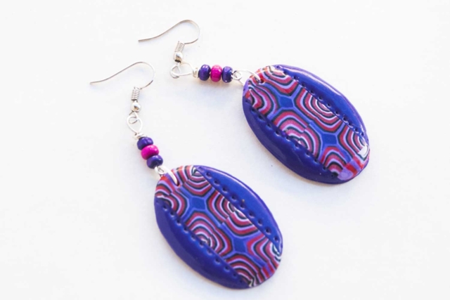 boucle pendantes fimo violet - Pâtes Fimo Soft : le modelage facile pour toutes vos créations - 10doigts.fr