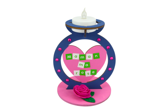 bougeoir lettre collante - Gommettes Alphabet, messages - 10doigts.fr