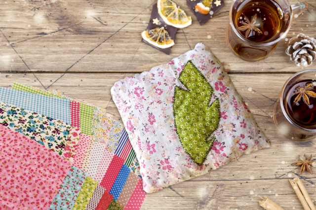 bouillotte maison - Coupons de tissus - 10doigts.fr