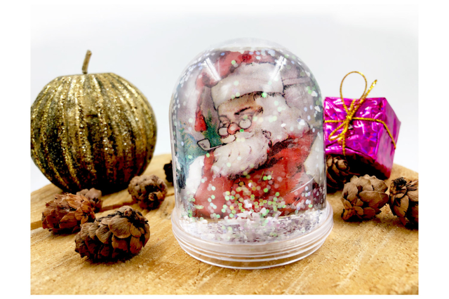 boule de noël decopatch - Plastique Transparent - 10doigts.fr
