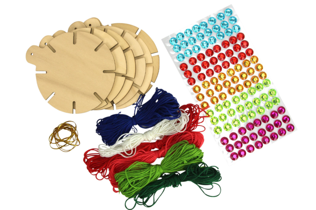 boule de noël en bois - Kits créatifs de Noël pour les enfants - 10doigts.fr