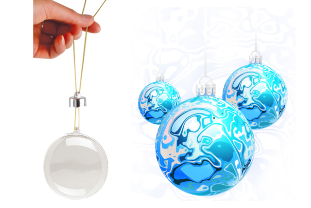 boule marbling - Boules de Noël DIY - 10doigts.fr
