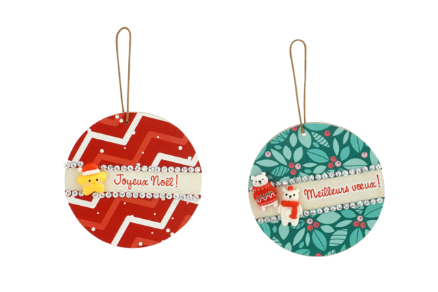 Boule Noel Bois A decorer - Supports de Noël - 10doigts.fr