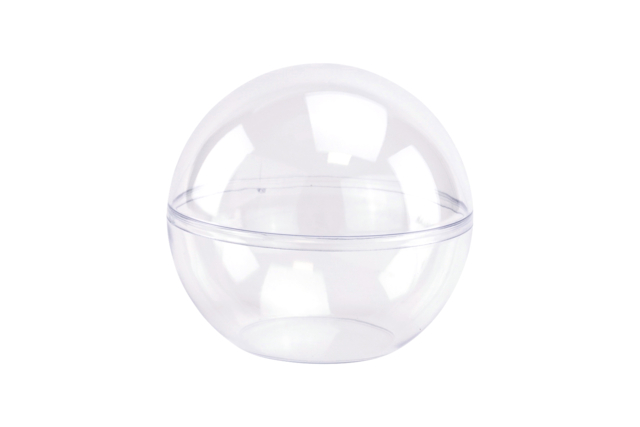 boule transparente en plastique à poser - Guirlandes et suspensions Noël - 10doigts.fr