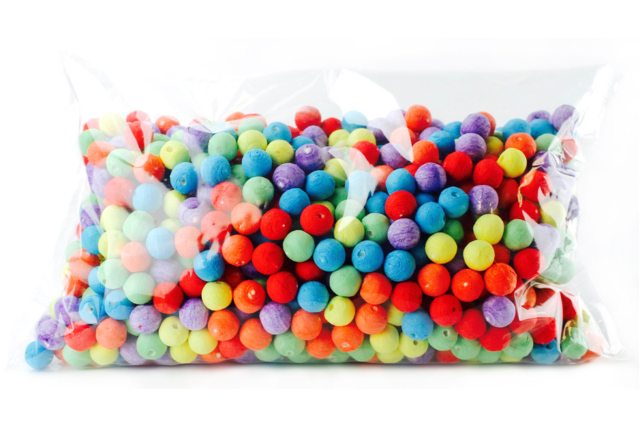 boules de céllulose colorées - Boules cellulose - Accessoires Loisirs Créatifs - 10doigts.fr