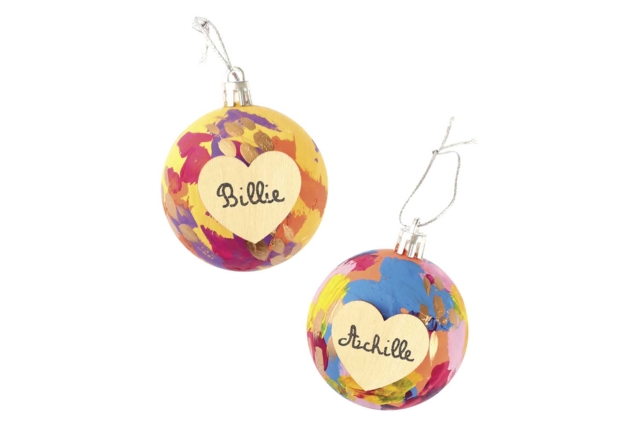 Boules de Noel blanche à décorer - Boules de Noël DIY - 10doigts.fr