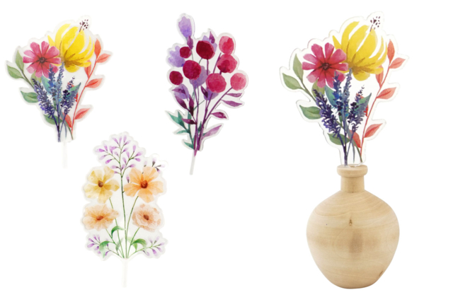 bouquet de fleur - Vases et soliflores à décorer - 10doigts.fr