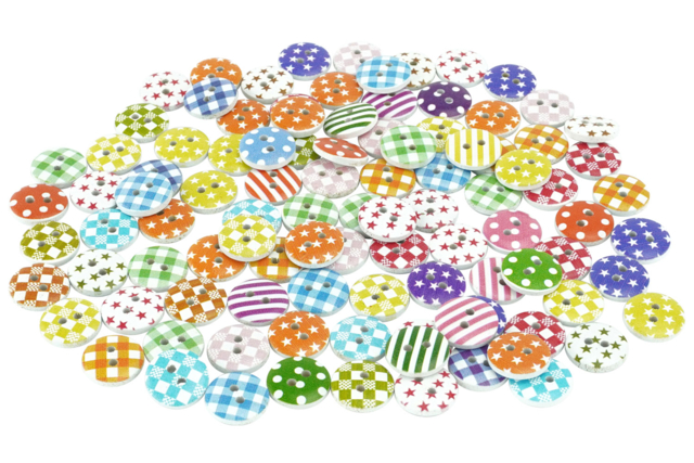 Bouton fantaisie bois - Boutons fantaisie et décoratifs pour tous vos DIY - 10doigts.fr