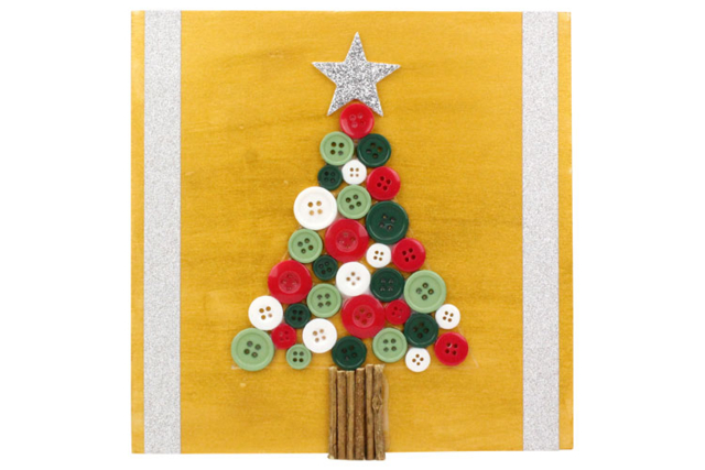 Boutons ronds en plastique couleurs de Noël - Boutons fantaisie et décoratifs pour tous vos DIY - 10doigts.fr