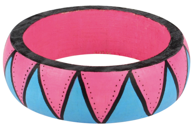 Bracelet en bois (ø 7cm) posca - Bracelets - 10doigts.fr