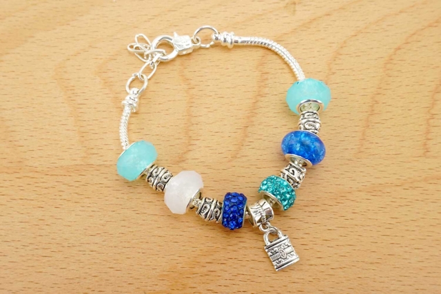 bracelet pandora shamballa bleu - Perles Pandora - Tendances Bijoux - 10doigts.fr