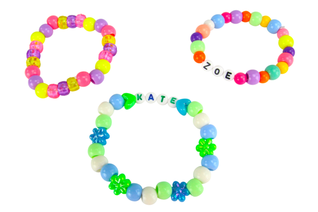 bracelet pastel enfant - Perles enfant - 10doigts.fr