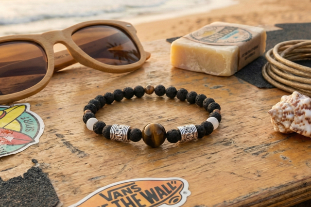 bracelet perle oeil de tigre - Lithothérapie et Bracelets chakras à confectionner - 10doigts.fr