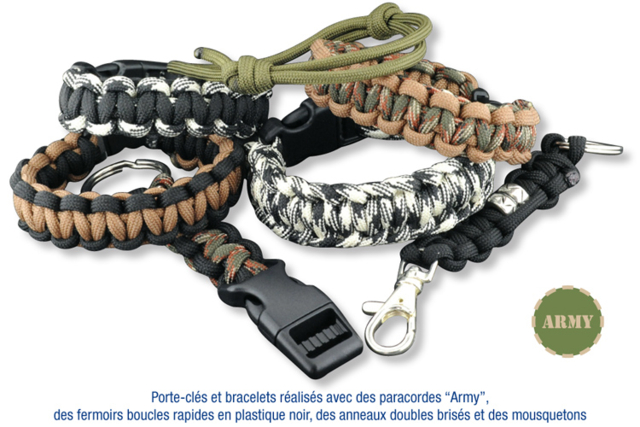Bracelets en paracorde - Paracordes - 10doigts.fr