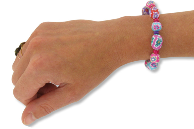 Bracelets fleuris - Fils en nylon - 10doigts.fr