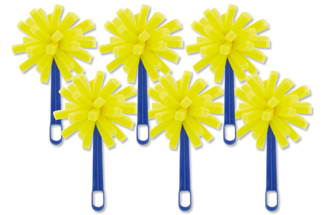 Brosses éponge ø 10 cm  - 6 pièces - Tampons mousse, éponges - 10doigts.fr