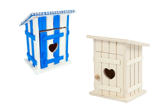 Cabanon en bois miniature 8 x 6,5 cm - Les nouveautés 2026 - 10doigts.fr