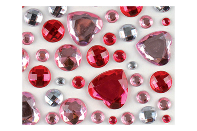 cabochons coeurs rose - Décorations coeurs pour des créations pleines d'amour - 10doigts.fr