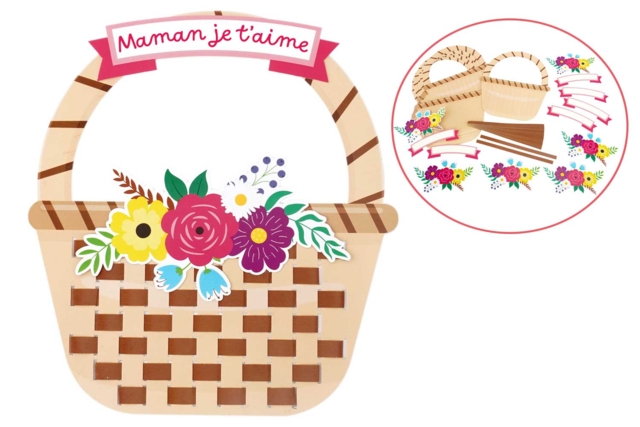 cadeau maman carte à tisser fleurs - Kits fête des parents - 10doigts.fr