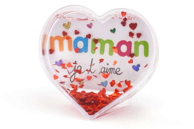 cadre coeur paillette eau - Objets pour le bureau : personnalisez votre espace de travail - 10doigts.fr