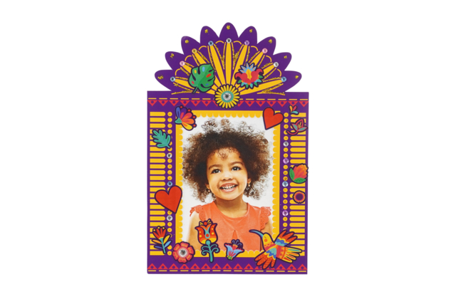 Cadre decorer Mexique gommette - Kits créatifs avec gommettes : le plein d’idées pour les petits artistes - 10doigts.fr