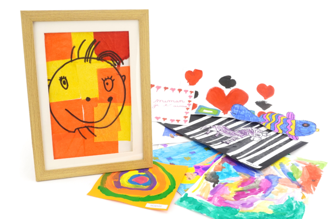 cadre dessin enfants - Cadres photo en bois à décorer - 10doigts.fr