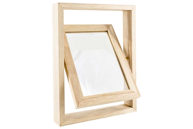Cadre double bois face pivotant - Cadres photo en bois à décorer - 10doigts.fr