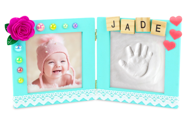 Cadre empreinte bébé - Empreinte - Modelage et moulage - 10doigts.fr