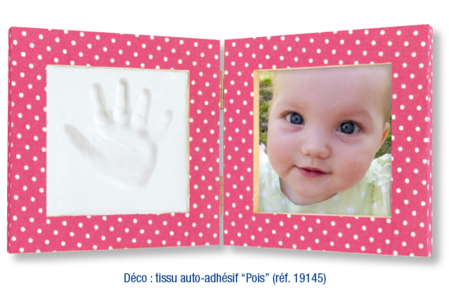 Cadre empreinte main ou pied de bébé - Empreinte - Modelage et moulage - 10doigts.fr