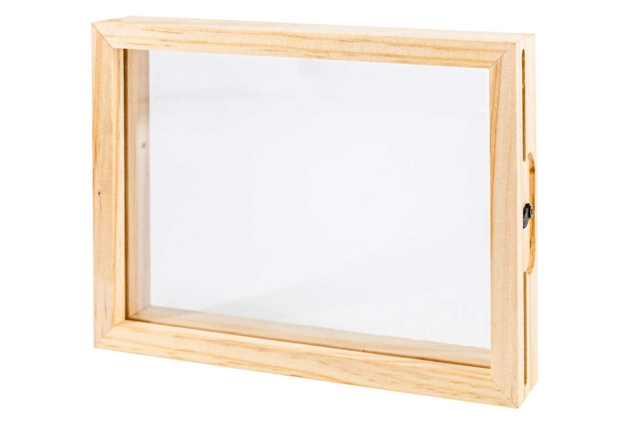 Cadre en bois à poser 16 xx 11.8 cm - Cadres photo en bois à décorer - 10doigts.fr