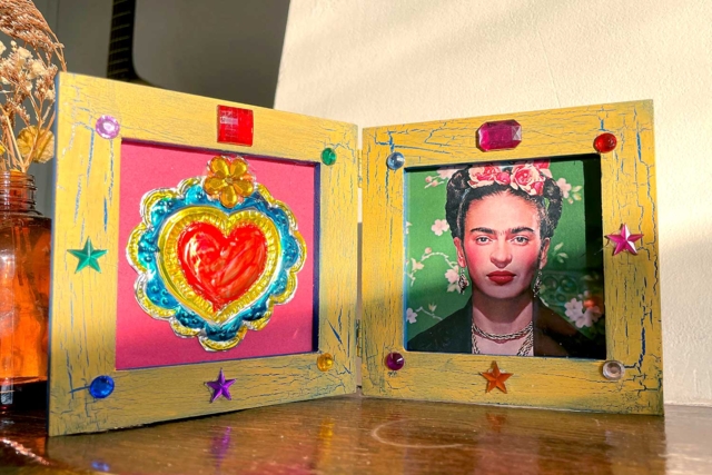 cadre frida khalo - Cadres photo en bois à décorer - 10doigts.fr