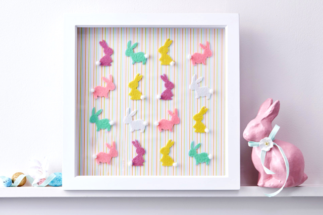 cadre lapin - Stickers en feutrine : du relief et de la texture dans vos créations - 10doigts.fr