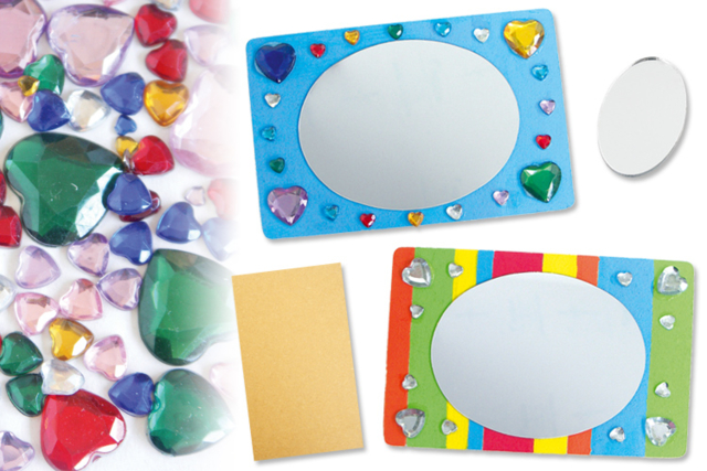 cadre miroir bois - Formes en bois à décorer - 10doigts.fr