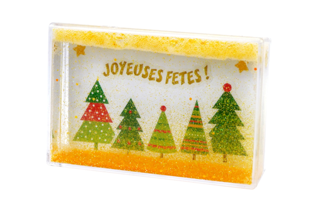 cadre paillettes à secouer déco noël - Boule à neige, Cloche - 10doigts.fr