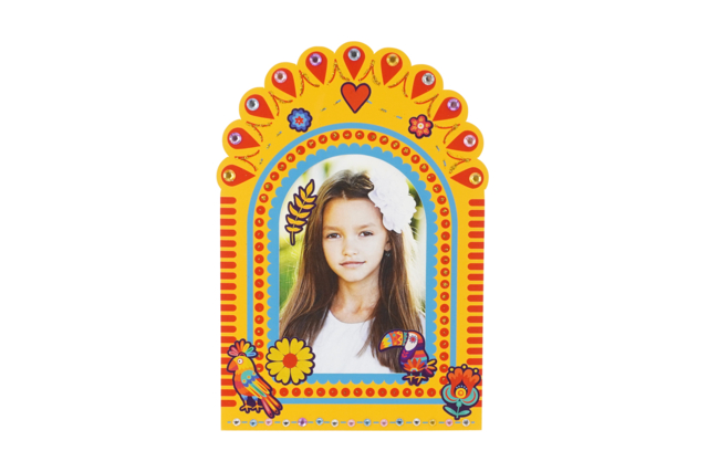Cadre papier Mexicain Strass - Kits créatifs avec gommettes : le plein d’idées pour les petits artistes - 10doigts.fr