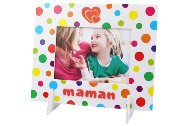 Cadre photo MAMAN pour la fête des mères - Cadres en carton - 10doigts.fr