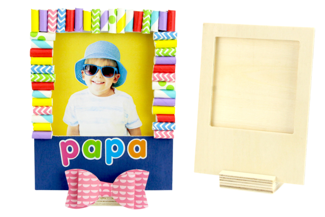Cadre polaroïd PAPA - Stickers fantaisies : personnalisez toutes vos créations - 10doigts.fr