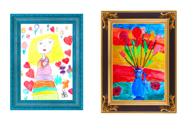 cadre pour dessin enfant - Cadres en carton - 10doigts.fr