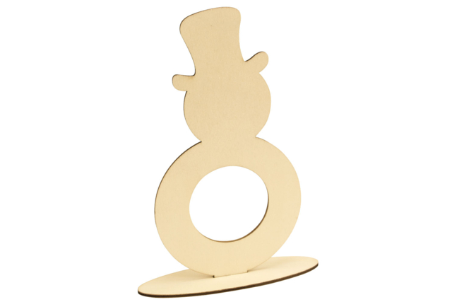 cadre rond en bois  - Supports de Noël - 10doigts.fr